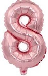 Balloon Number "8" Pink Gold (80cm) 