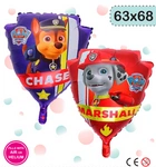 Psi Patrol Chase Marshall Shield Foil Balloon (63cm*68cm)
