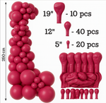 Set of Viva Magenta Color Decorative Balloons 70 pieces