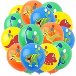 Printed rubber balloons Dinosaurs (8 pcs.)