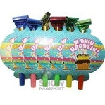 Trumpets-Whistles large birthday trumpets (10 pcs.)