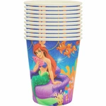 Paper cups mermaid party decoration 10 pcs.