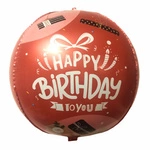4D Happy Birthday foil balloon (45cm)