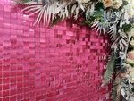 Matte Raspberry Sequin Panels (30cm*30cm)