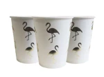 Flamingo Gold Paper Cups (10 pcs.)