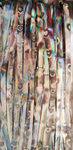 Silver Iridescent Decorative Curtain 100x200cm