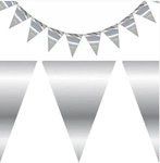 Paper Triangle Garland Silver (1-pack.)
