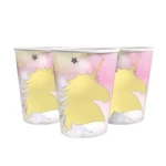 Golden Unicorn Paper Cups (10 pcs.)