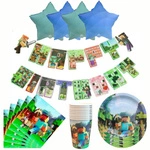 Minecraft Birthday Set - Pixel Decorations (45 items)