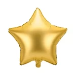 Foil Balloon Star Gold Frosted 25 cm. ( 10 pieces.)