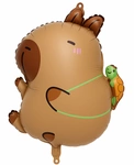 Capybara-shaped foil balloon 64"51 cm