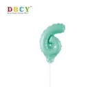 Number balloon on a stick "6"