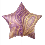 Foil Marble Purple Star 18" (45cm).)