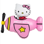 Hello Kitty foil balloon in a plane 86"61 cm.