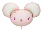 Mouse foil balloon, 96x64 cm, light pink