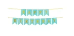 Happy Birthday Turquoise Paper Garland (1 pc.)