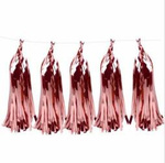 Rose Gold Balloon Tail, Tassel (5pcs)