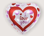 I Love You 18" (45cm) foil balloon.)