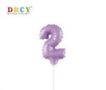 Number balloon on a stick "2" 