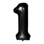 Foil Balloon Number "1" Black (100cm.)