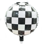 Checkerboard 18" (45cm) foil balloon.)
