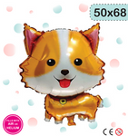 Foil Balloon Golden Dog (50cm*68cm)