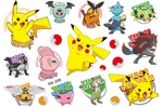 Tattoos for Kids Pokemon, Pikachu (1 pc)