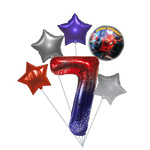 Spider Man 7th Birthday Balloon Set