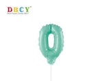 Number balloon on a stick "0"
