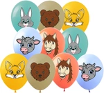 Rubber balloons with Animal theme balloons (10 pcs.) 