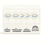 Birthday candles "SHOW" - Smiling Clouds