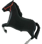 Foil Balloon Horse Black, Grabo