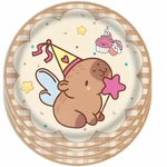Paper plates with capybara - 10 pcs.