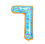 Foil Balloon Number "7" Cake (100cm.)
