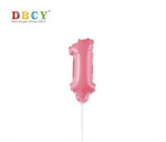 Number balloon on a stick "1" 