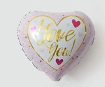 I Love You 18" (45cm) foil balloon.)