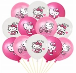 Rubber Balloons Kitty Printed (12 pcs.)