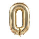 Foil Balloon Number "0" Champagne (100cm.)