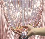 Holo Rose Gold Decorative Curtain 100x200cm