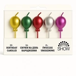 Colorful birthday candles "SHOW" - Balloon set
