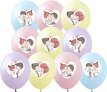 Love Is printed rubber balloons... (10 pcs.) 