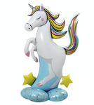 Standing Unicorn Foil Balloon (123cm)