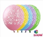 Patterns rubber balloons (10 pcs.)