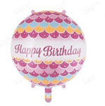 Happy Birthday 18" Foil Balloon (45cm.)