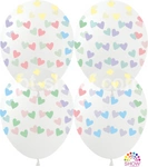 Pastel Hearts Printed Balloons (10 pcs.)