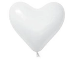 Sempertex Heart White 6 Inch (100pcs)