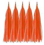 Orange Balloon Tail, Tassel (5pcs)