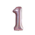 Foil Balloon Number "1" RoseGold Brocade (100cm.)