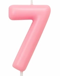 Candle Number "7" - Pink