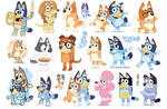 Bluey Dog Tattoos for Kids (1 pc)